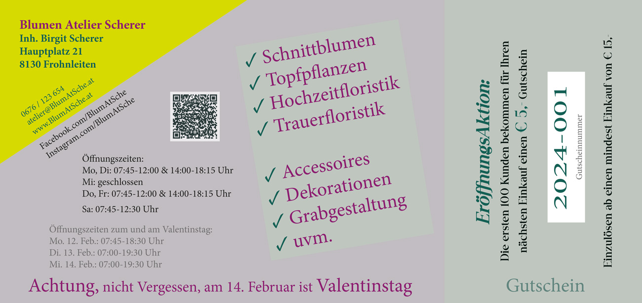 Flyer Einladung Rückseite